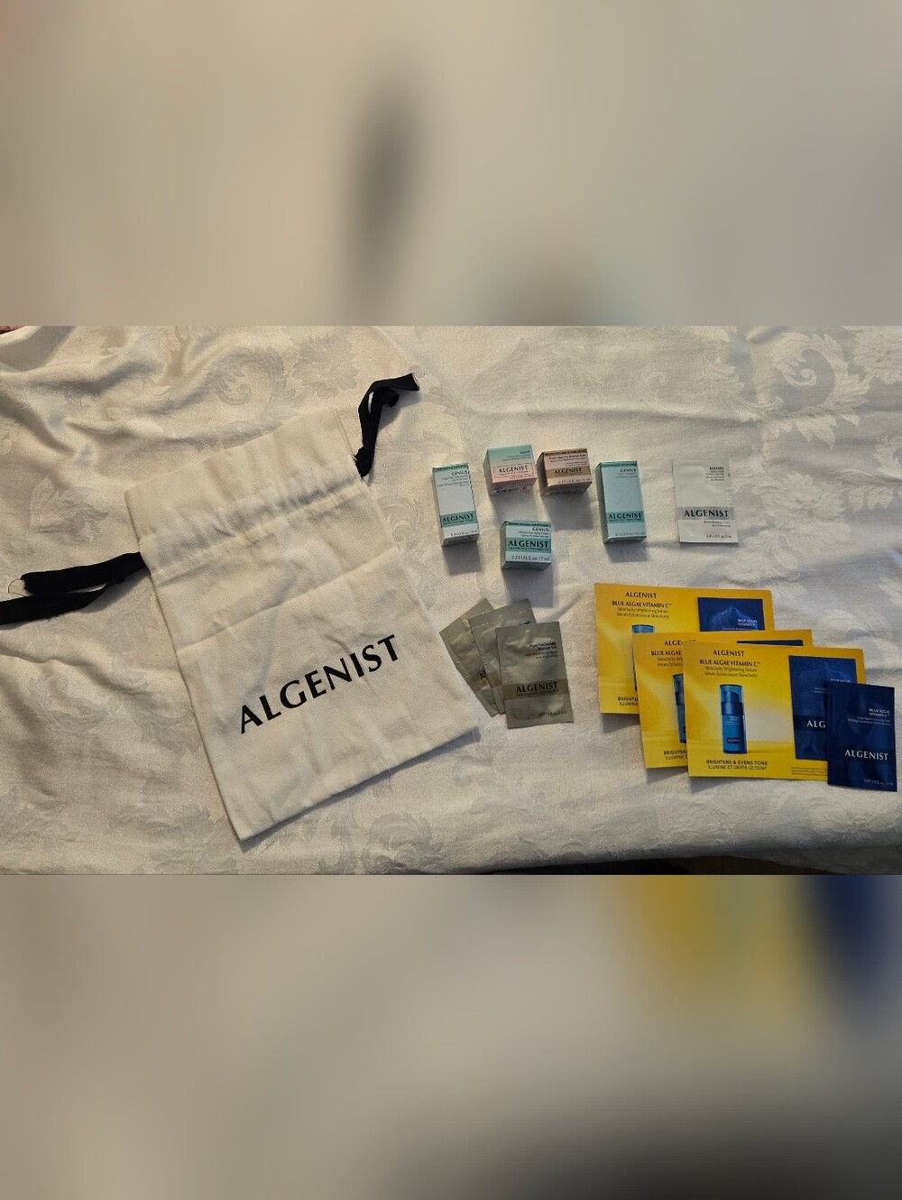 ALGENIST Skincare Sample Lot with White Tote